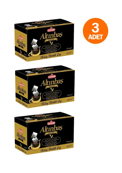 Altınbaş Demlik Poşet Çay 200 gr 40'lı Paket (3 Adet)