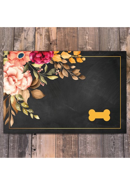 Vinil Kaymaz Tabanlı Keçe Baskılı Evcil Hayvan Pet Mama Paspası 45x75 fiyatları