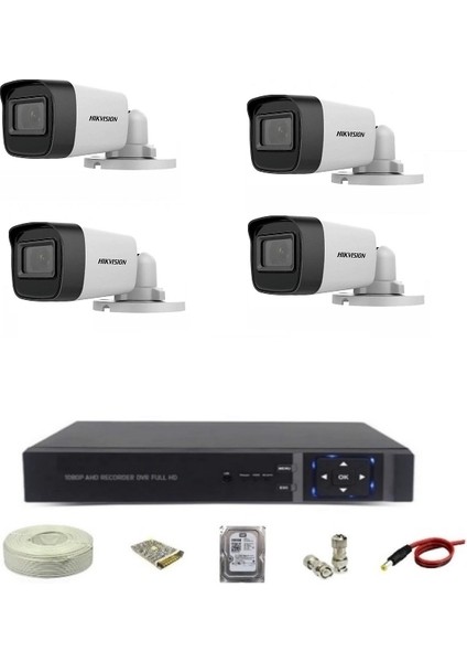 4 Kameralı Paket Sistem