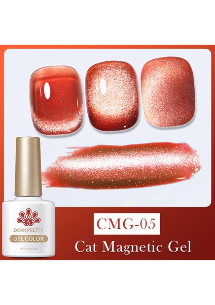 Amber Cat Magnetic Gel (Amber Kedi Gözü Manyetik ) 10ML Uv Kalıcı Oje