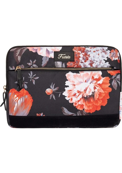 13-14 inch Black Roses Macbook- Laptop Çantası