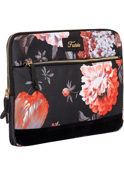 13-14 inch Black Roses Macbook- Laptop Çantası