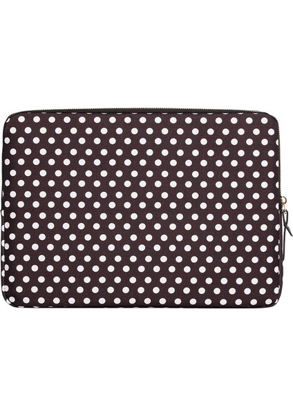 13-14 inch black Polka Dot Macbook- Laptop Çantası