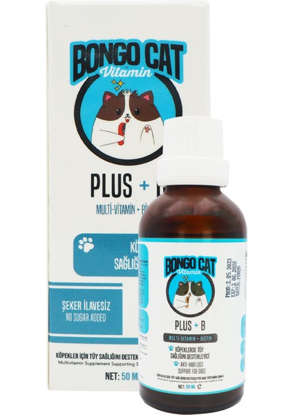 Plus+B For Dogs - 50ML (Köpekler Için Tüy Sağlığı Destekleyici Damla)