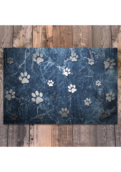Vinil Kaymaz Tabanlı Keçe Baskılı Evcil Hayvan Pet Mama Paspası 30x45 fiyatları