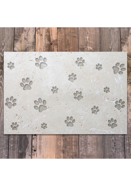 Vinil Kaymaz Tabanlı Keçe Baskılı Evcil Hayvan Pet Mama Paspası 25x40 fiyatları