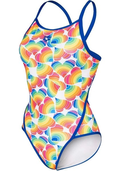 Pride Swimsuit Super Fly Back Kadın Mavi Yüzücü Mayosu 005926810