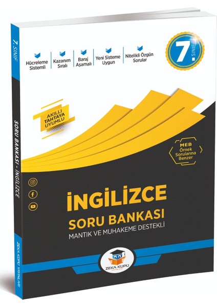 Zeka Küpü Yayınları 7. Sınıf Ingilizce Soru Bankası