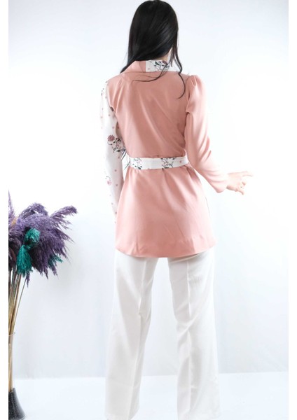 Ceket Model Bluz Pudra modelleri