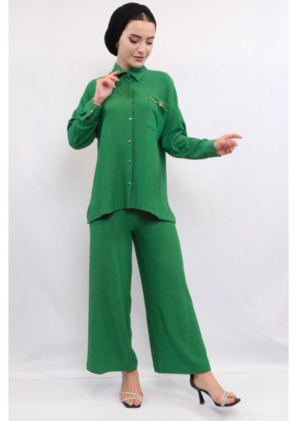 Zincir Aksesuarlı Ikili Takım Yeşil