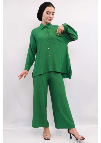 Zincir Aksesuarlı Ikili Takım Yeşil fiyatları