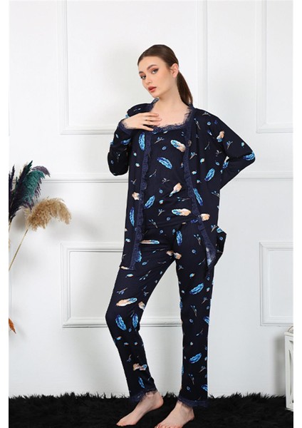 Kadın 3'lü Sabahlık Takım 16105 fiyatları