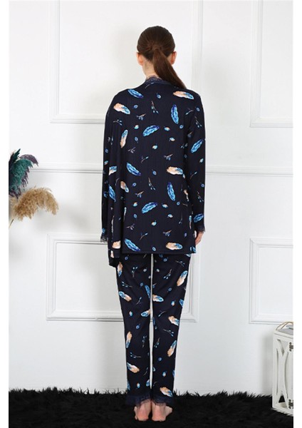 Kadın 3'lü Sabahlık Takım 16105 fırsatları