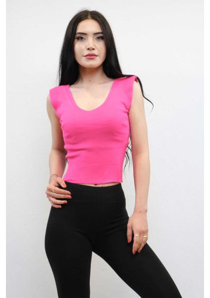 Süveter Model Triko Bluz Fuşya fiyatları