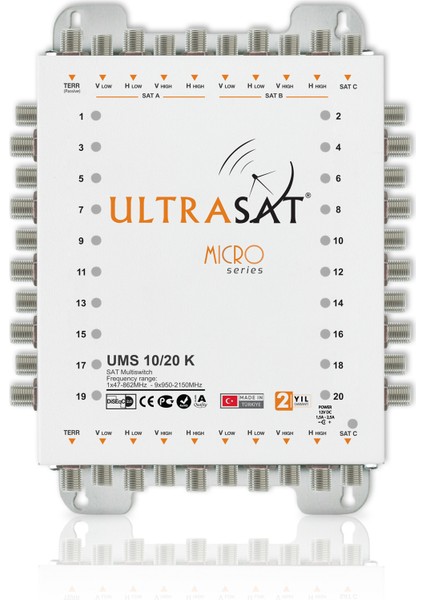 Ultrasat 10*20 Kaskatlı Uydu Santrali