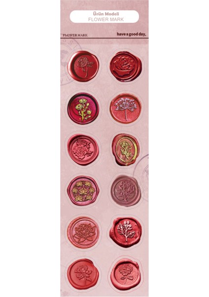 Hazır Silikon Mühür Mumu Ken.yapışkanlı 12'li Set