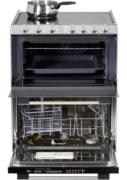 Trio TRV60NOIN/1-SC1 3’ü 1 Arada Inox Fırın, Ocak , Bulaşık Makinesi modelleri