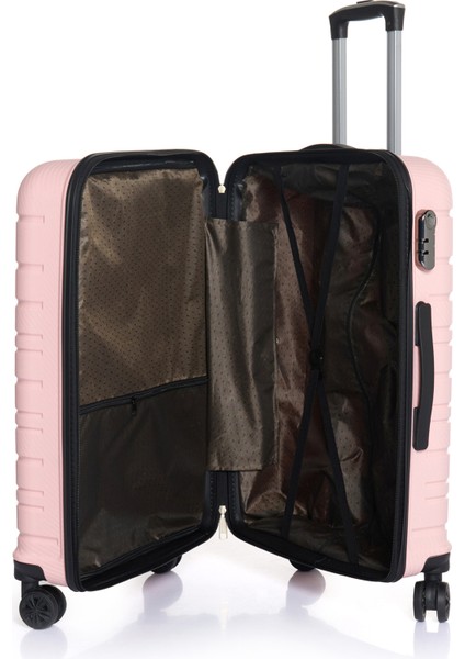 Gold Pp Valiz 8010 Pembe Tsa Kilitli Ikili Set fırsatları
