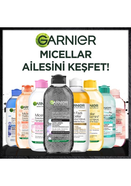 Micellar Kömür Kusursuz Makyaj Temizleyici Jel 400 ml