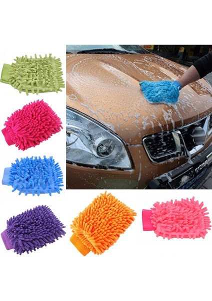Mikrofiber Araba Yıkama ve Detay Temizlik Eldiveni Çift Taraflı 22X13CM fiyatları