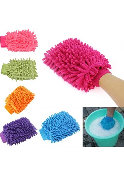 Mikrofiber Araba Yıkama ve Detay Temizlik Eldiveni Çift Taraflı 22X13CM fırsatları