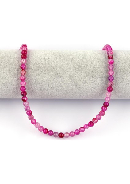 Pembe Akik Doğal Taş Dizi 6 mm Küre Kesim fiyatları