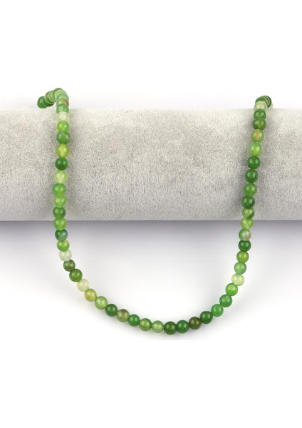 Yeşil Akik Doğal Taş Dizi 6 mm Küre Kesim fiyatları