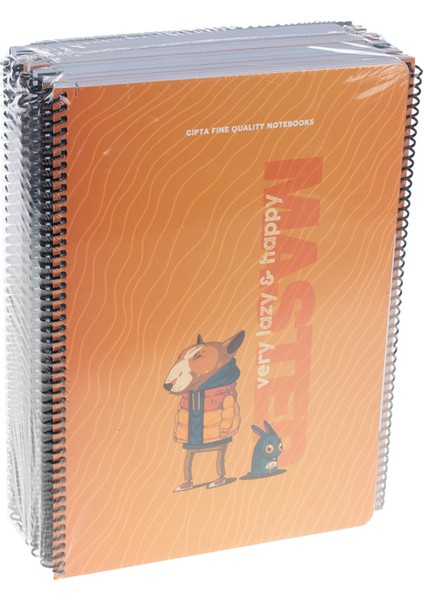 Spiralli Karton Kapak Lazy Master Defter A4 80/1 "1 Adet Fiyatıdır"