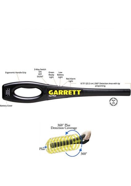 Super Wand El Tipi Güvenlik Dedektörü Superand