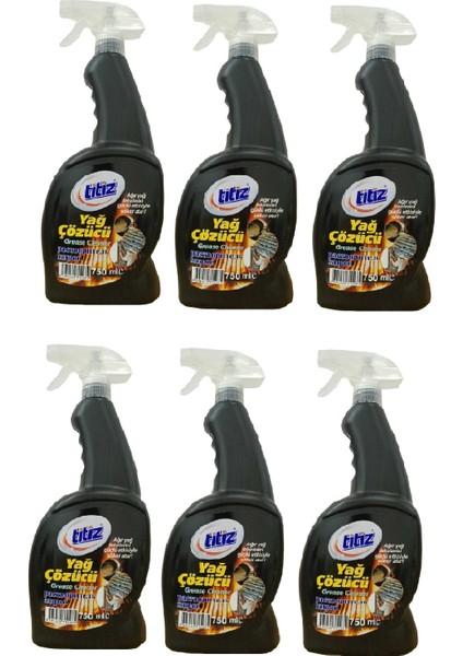 Yağ Çözücü Sprey 750 ml x 6 Adet