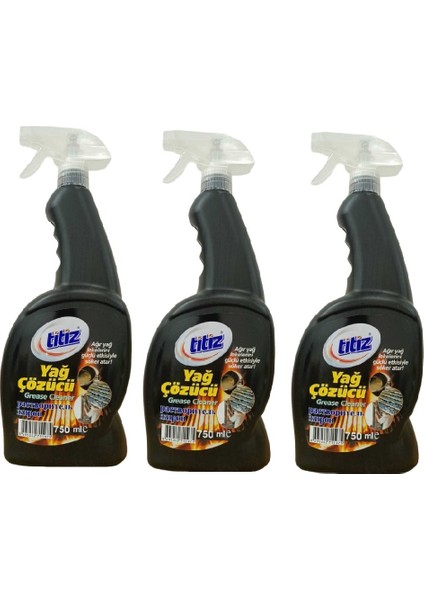 Yağ Çözücü Sprey 750 ml x 3 Adet