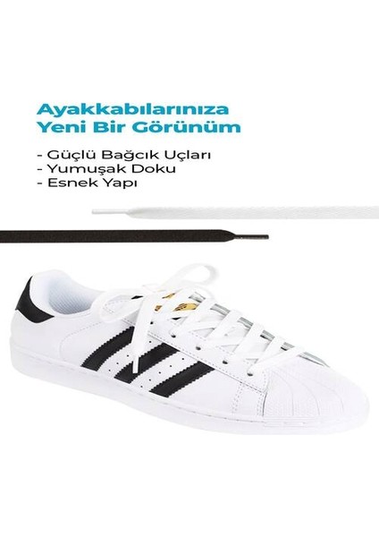 Spor Ayakkabı Bağcığı Yassı