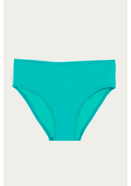 Yeşil Yüksek Bel Tek Alt Bikini