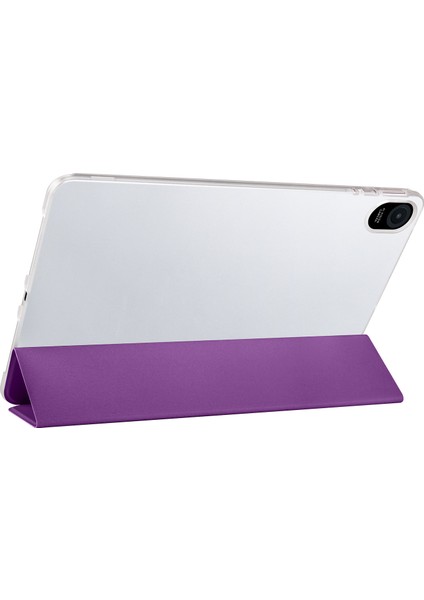 Honor Pad 8 12.0 İnç Pu Deri Ön Arka Tam Koruma Uyku Modlu Standlı Katlanabilir Smart Cover Kapak Altın