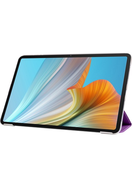 Honor Pad 8 12.0 İnç Pu Deri Ön Arka Tam Koruma Uyku Modlu Standlı Katlanabilir Smart Cover Kapak Altın