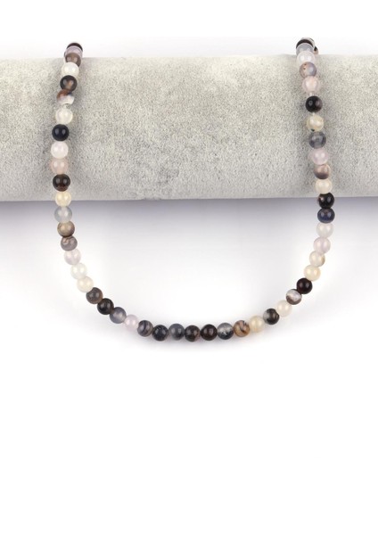 Açık Gri Akik Doğal Taş Dizi 6 mm Küre Kesim fiyatları