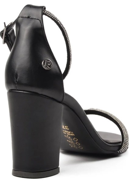 Kadın Pierre Cardin Siyah Taşlı Abiye Ayakkabı fırsatları