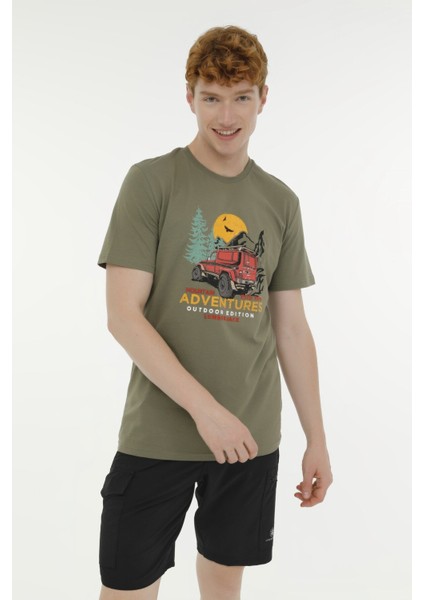 ml Garron 11URBNG100 3fx Haki Erkek Kısa Kol T-Shirt
