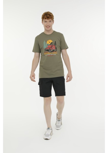 ml Garron 11URBNG100 3fx Haki Erkek Kısa Kol T-Shirt