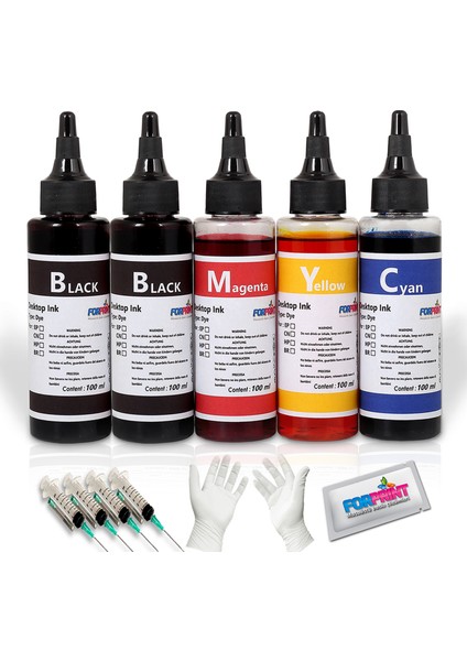 Canon GI-490 Uyumlu Forprint Dolum Seti 5X100ML, Canon G2415/CANON G3411