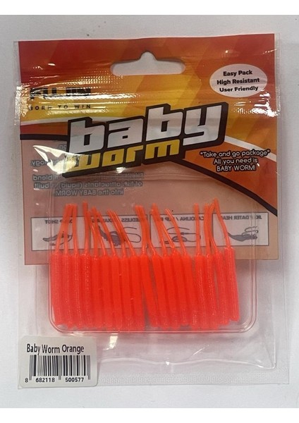 Baby Worm 5.2 cm Floating Lrf Silikonu Orange