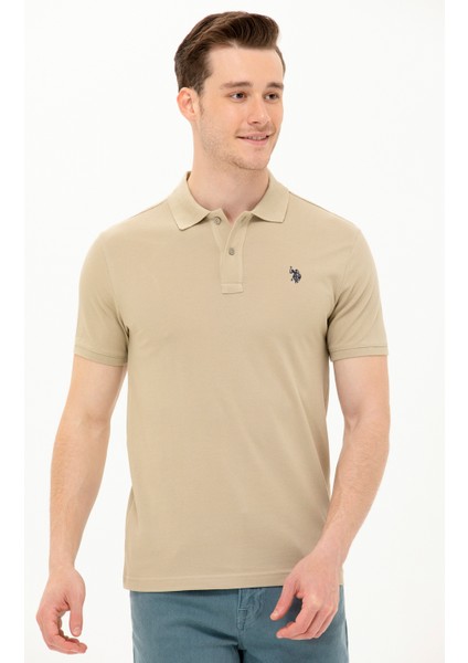 Erkek Haki Basic T-Shirt 50262933-VR027