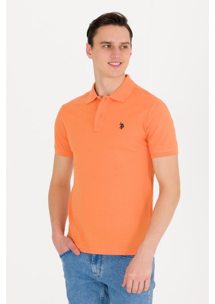 Erkek Turuncu Basic T-Shirt 50262933-VR051 fiyatları