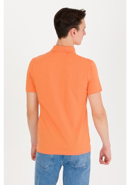 Erkek Turuncu Basic T-Shirt 50262933-VR051 indirimleri