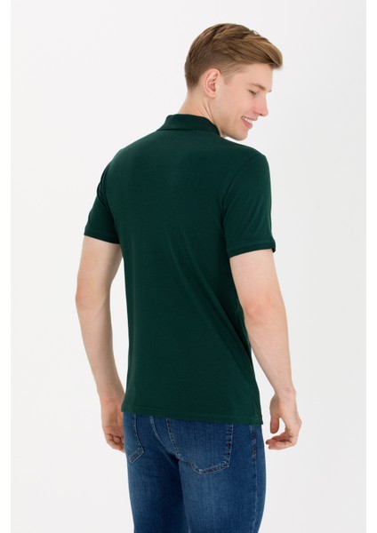 Erkek Koyu Yeşil Basic T-Shirt 50262933-VR079 indirimleri