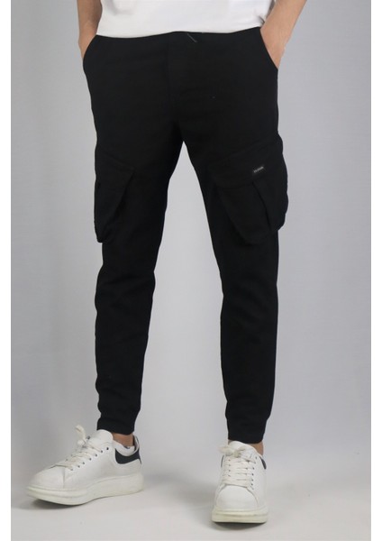 Erkek Paça Lastik Detay Pamuklu Bel Lastikli Kargo Pantolon fiyatları