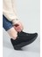 1662 Anatomik Tabanlı Fermuarlı Bayan Sneakers Ayakkabı - NKT01662-SIYAH Nubuk-36 2