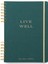 Design Works İnk Jumbo Boy Ayraçlı Spiralli Defter 26 x 20,5 cm - Guided Wellness Journal - Live Well 1