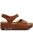 Ayakmod 07-109 Rr Taba Kadın Dolgu Topuk Sandalet 1