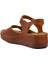 Ayakmod 07-109 Rr Taba Kadın Dolgu Topuk Sandalet 4